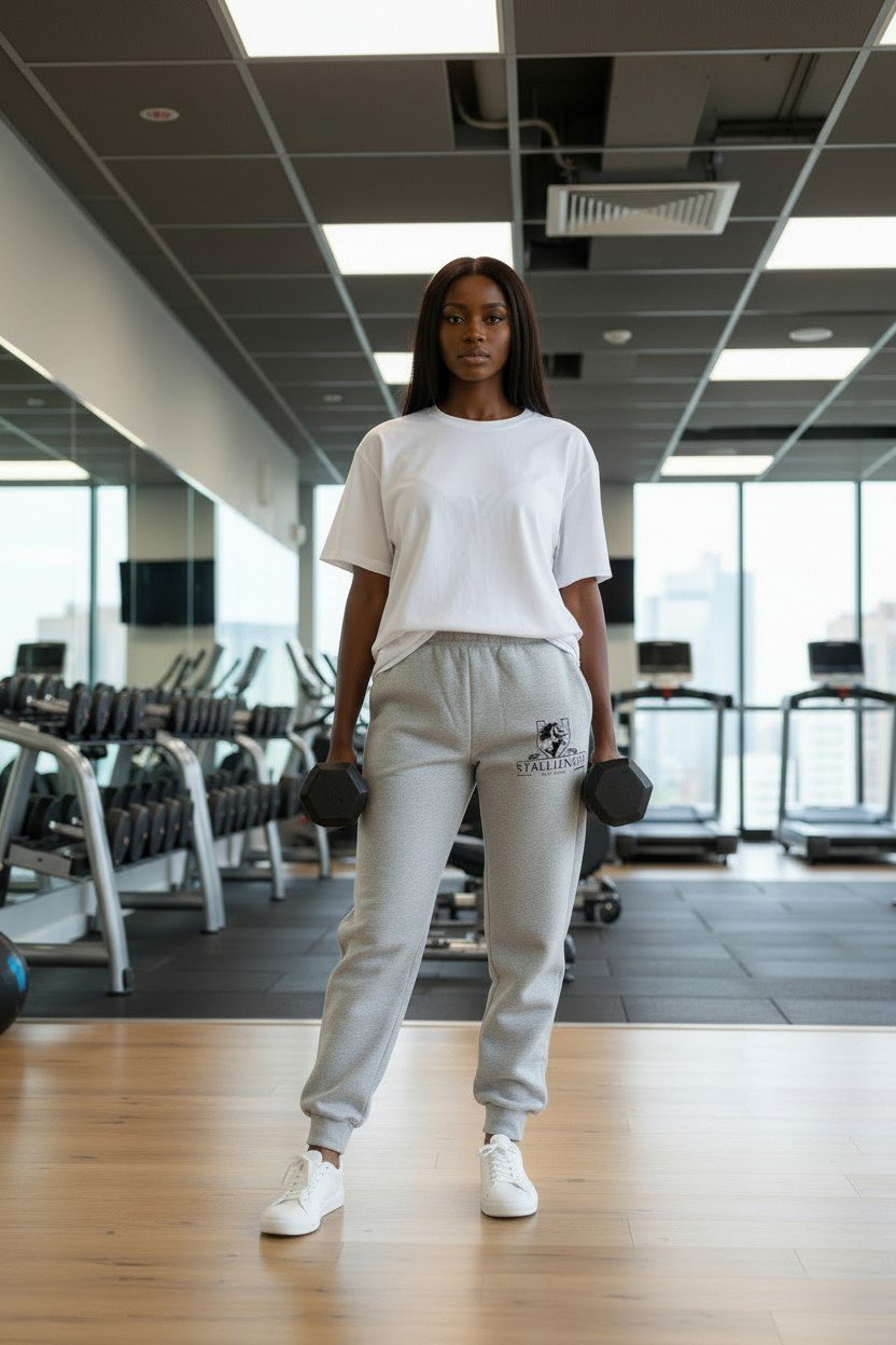 female stallionfit grey sweatpants